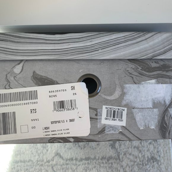 Jeffrey Campbell Shiny Silver Block Heels - Picture 10 of 10